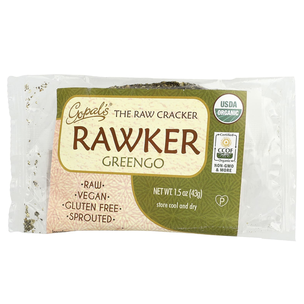 Gopal's, Rawker, The Raw Cracker, GreenGo, 43 г (1,5 унции)