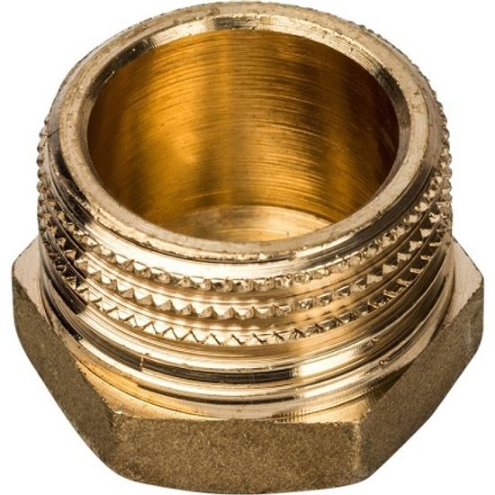 Заглушка Stout 1/2" НР с наружной резьбой латунная SFT-0024-000012