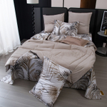 КПБ на резинке Сатин Velouria Luxe с Одеялом VLR014, Евро, 4 наволочки, простынь 160*200*25