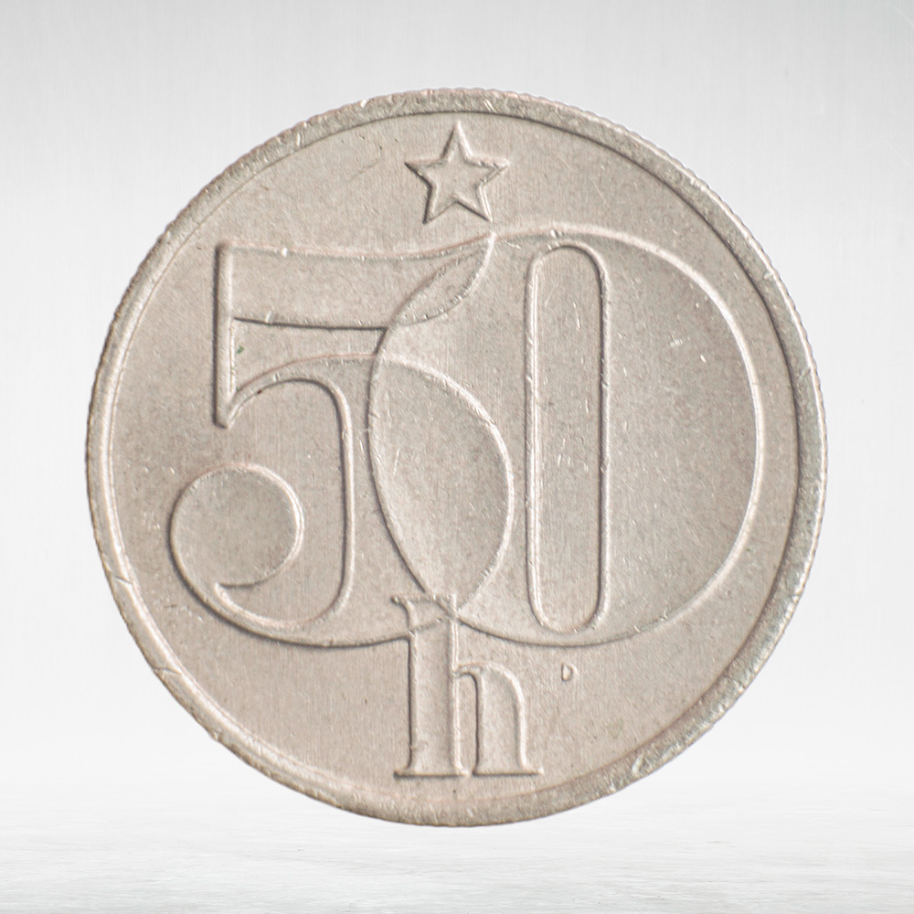 Czechoslovakia, 50 Haléřů, 1986, VF