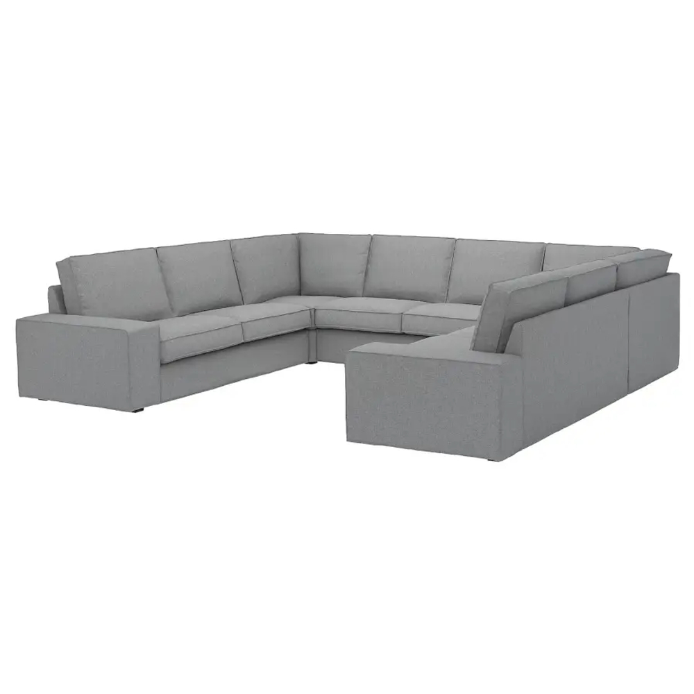 Диван U-образный - IKEA KIVIK/КИВИК ИКЕА, серый