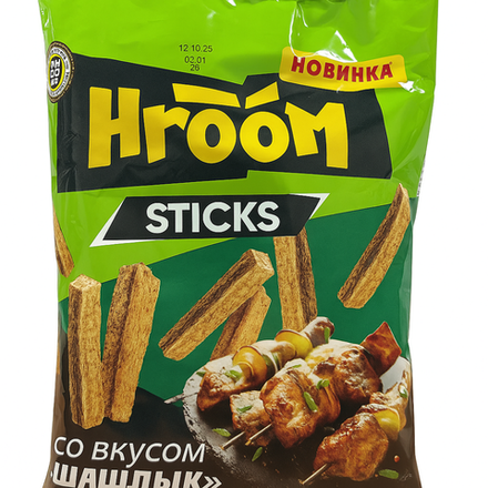 Сухарики Stikc HROOM со вкусом шашлыка 60 гр