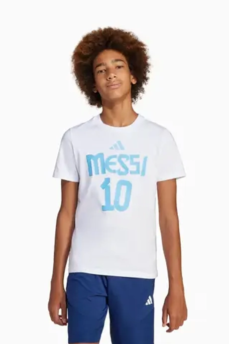 Футболка adidas Messi Name and Number Graphic Junior - белый