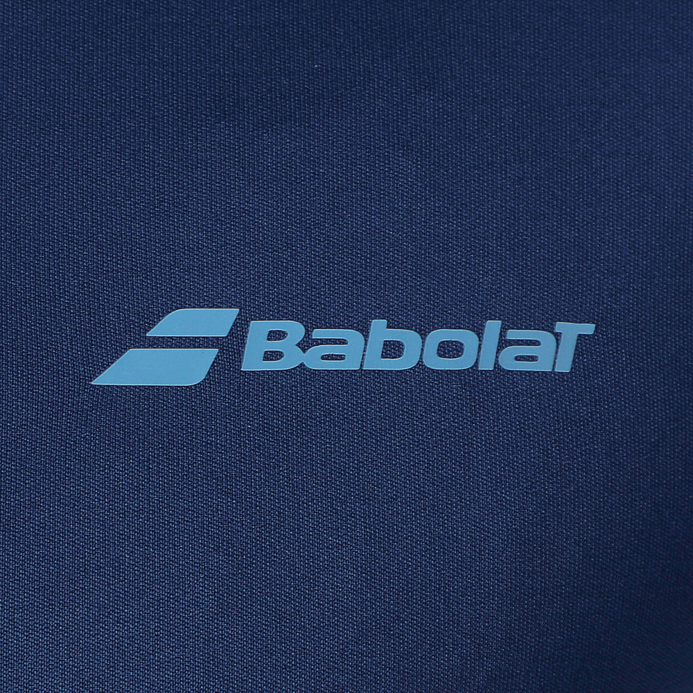 Мужское теннисное поло Babolat Play Crew Neck T-Shirt Men - Dark Blue, Blue