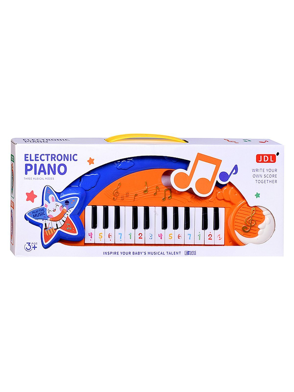 Игрушка музыкальная Синтезатор Звёздный зайка (8859B)