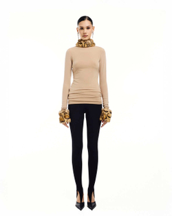 Лонгслив Minou (Мину) бежевый