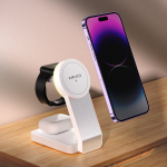 Беспроводная зарядная станция MIVO MW-06 (3-в-1) складная.