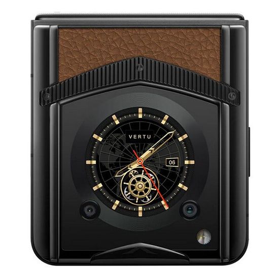 Vertu Ironflip карамельно-коричневый (кожа теленка)