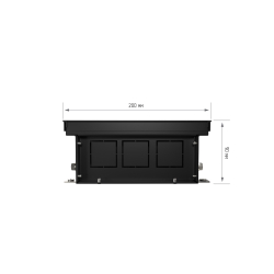 Конвектор внутрипольный Royal Thermo ATRIUM-90/200/2900-DG-U-LB