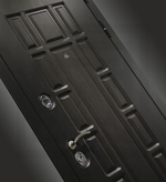 Дверь Входная Лабиринт Нью-Йорк с широким зеркалом Белый софт