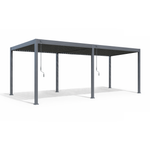 Пергола биоклиматическая алюминиевая Cronon Luna 6х3 м, антрацит