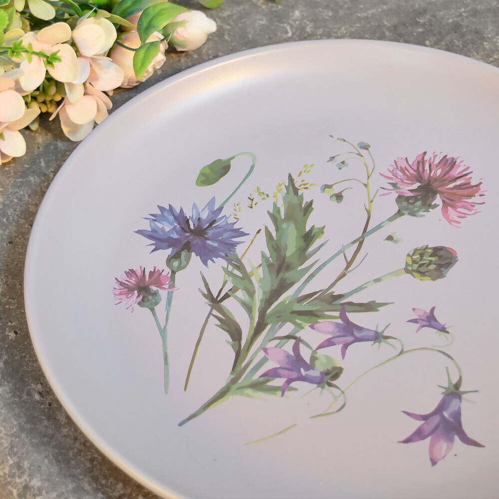 Тарелка обеденная 27см Васильки