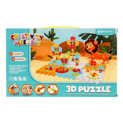 Конструктор развивающий с ответркой, коробка 021-1A