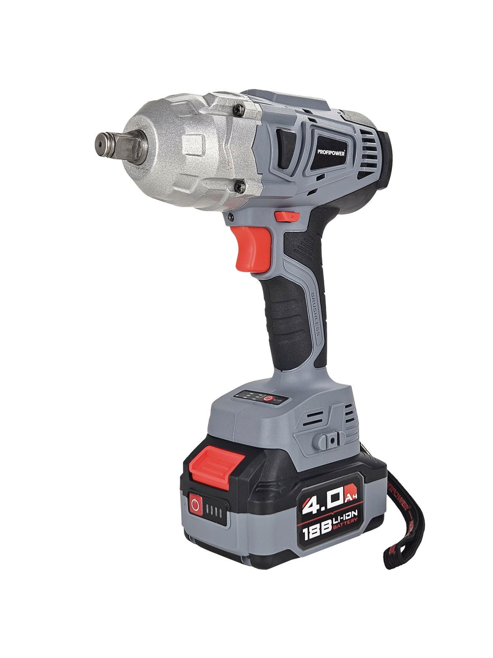 Аккумуляторный бесщеточный ударный гайковерт PROFIPOWER DWDTW-20V