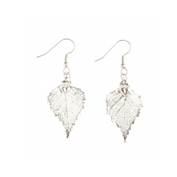 Серьги листья Ester Bijoux Берёза																 LF95C-S BW