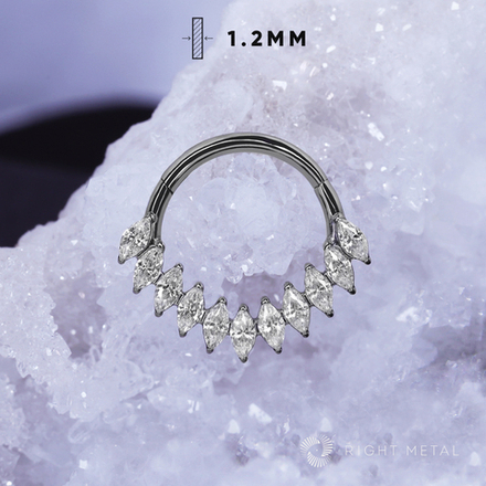 Кликер 11K Marquise v.2 Crystal 1.2мм
