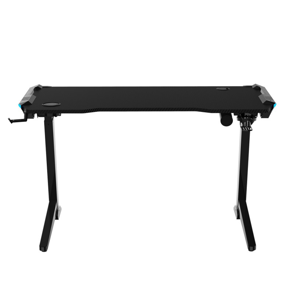 Стол для компьютера (для геймеров) с электроприводом и RGB-подсветкой FoxGear FG-ZE-49B (ширина 125 см)