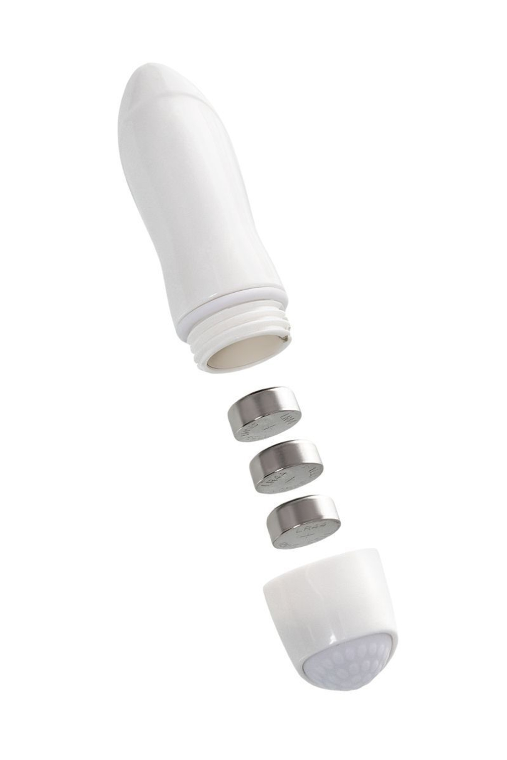 Фиолетовый двухсторонний фаллоимитатор с вибропулей - 35 см. (Цвет: фиолетовый)