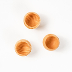 Набор деревянных рюмок (стопок, шотов) из древесины сибирского кедра, набор 3 штук. RN12