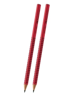 Карандаш "Grip 2001" чернографитный, B, красный, 2 шт