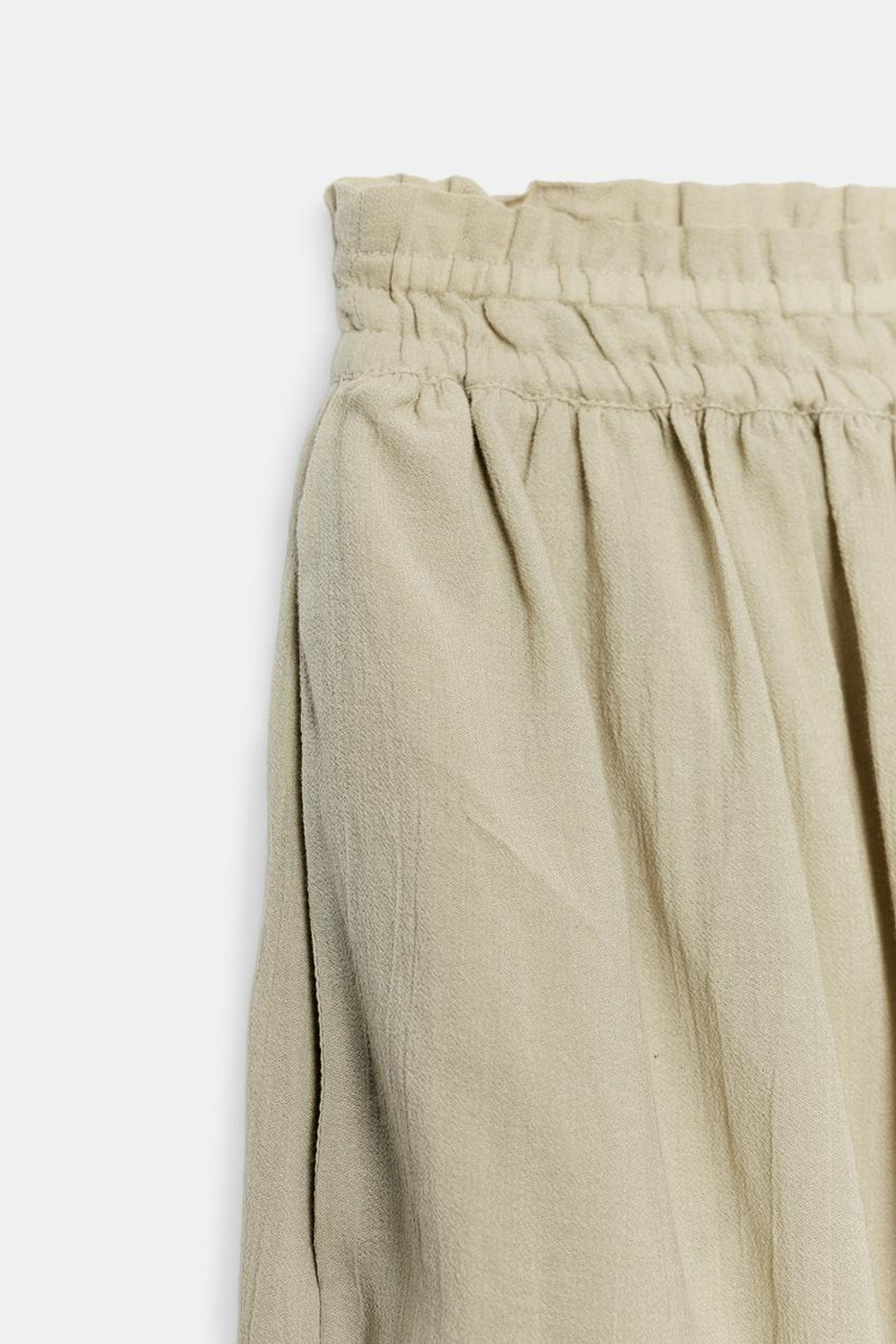 ZARA ОБЪЁМНЫЕ БРЮКИ‑БОМБАЧО, ЦВЕТ МОРСКОЙ ВОЛНЫ