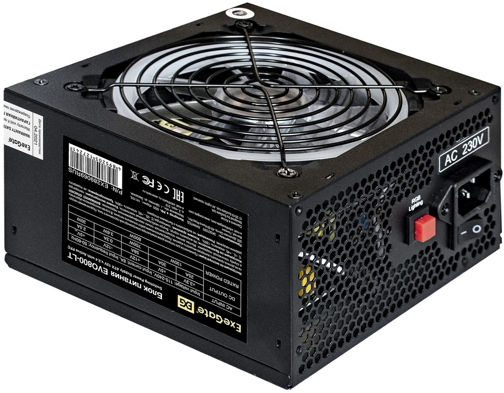 Блок питания ATX Exegate EVO800-LT