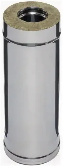 Сэндвич труба 0.5 м (430/0,8мм + нерж.) Ф150х250