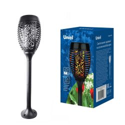 USL-S-183-PM490 SMALL TORCH Садовый светильник на солнечной батарее Факел маленький. Свечение эффект пламени. 1xАА Ni-Mh аккумулятор в-к. IP44. TM Uniel.