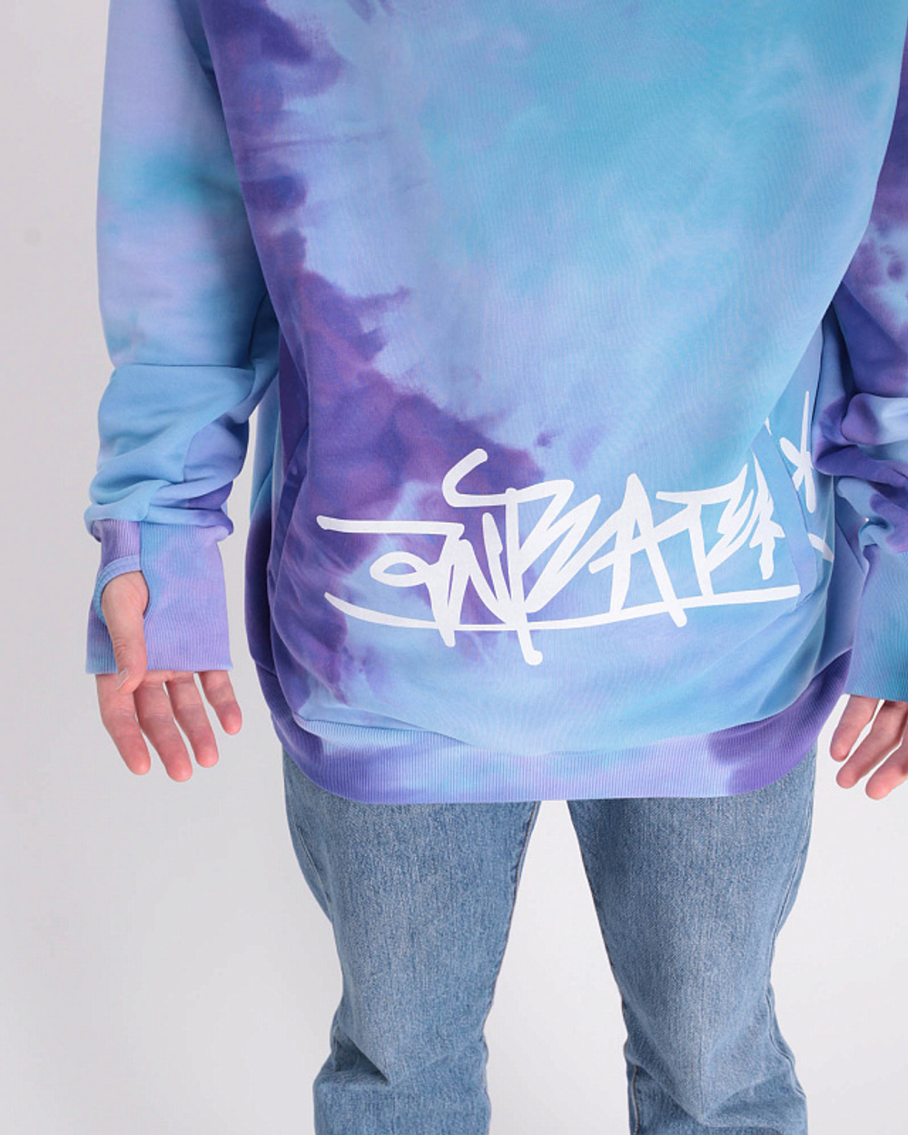 Толстовка ANTEATER Hoodie-Tie-Dye-Blue