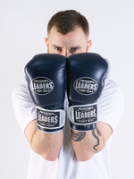 Перчатки боксерские LEADERS ULTRA BL/SIL (уценка)