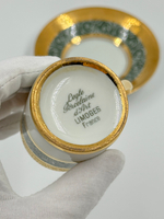 Кофейная пара зелёная Legle, Limoges
