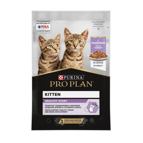 Про План Kitten Индейка в Соусе 85гр.