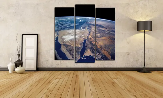 Модульная картина "Вид на землю"