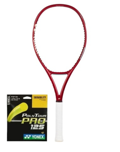 Теннисная ракетка Yonex Vcore 95 Ruby Red (310g) + струны