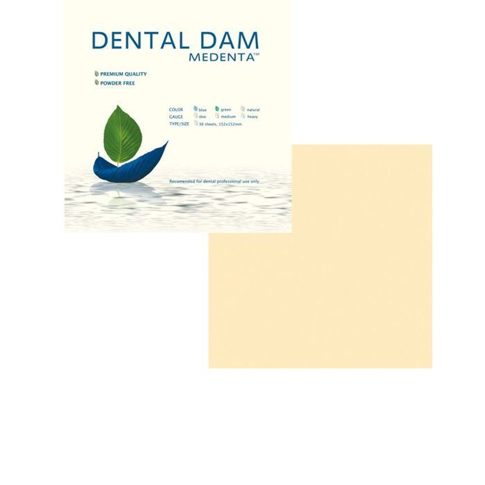 Раббер Дам-набор листов "Медента" (36шт.) Натуральная/Толстая