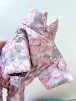 Демисезонный комбинезон с кнопками на спине (девочка) пионы