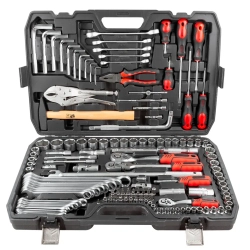 Набор инструментов 142пр. 1/4'', 3/8'', 1/2''(6гр.)(4-32мм) FORCEKRAFT FK-41421-5