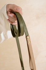 Поводок "Пони-гулёни" Зеленый и бежевый