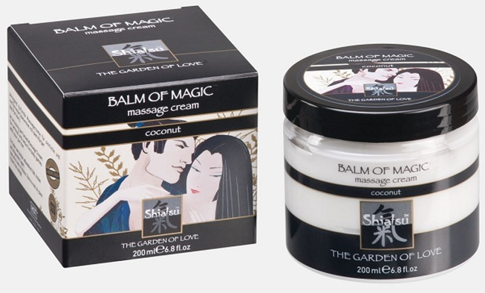 Массажный крем «Магическое удовольствие» с запахом кокоса, 200 мл.