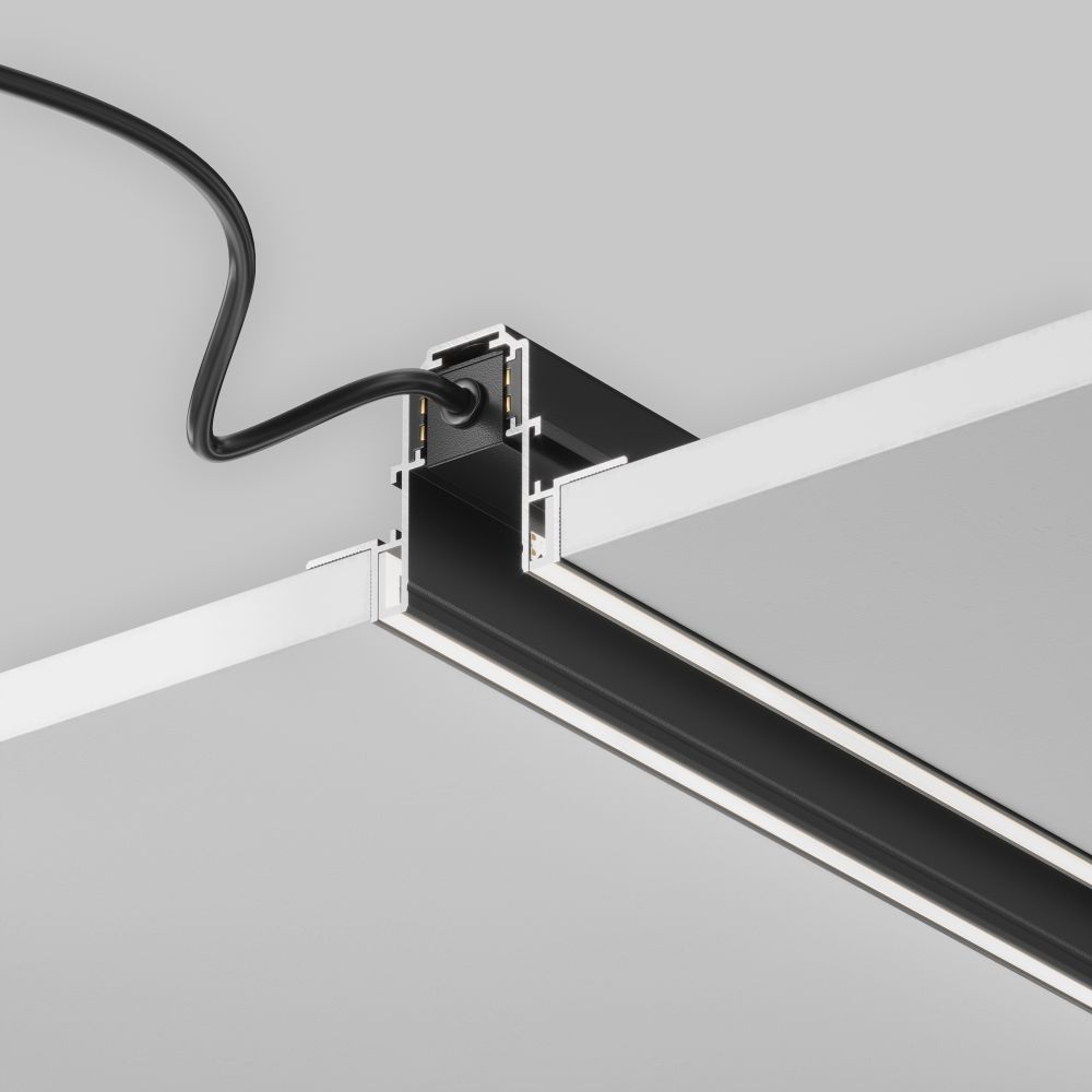 Шинопровод магнитный встраиваемый под 12,5 мм с каналом под светодиодную ленту Maytoni Exility TRX034LS-222B