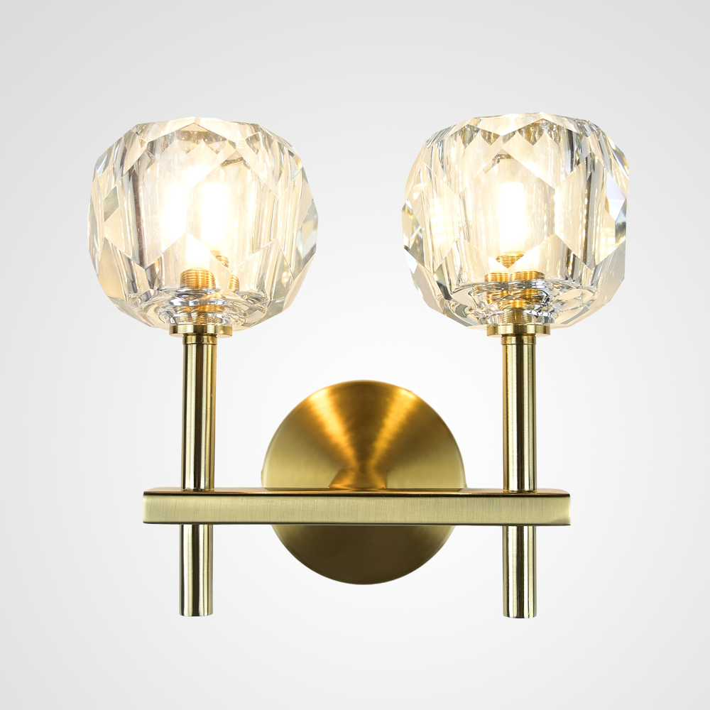 Бра Boule De Cristal Double Sconce Brass By Imperiumloft