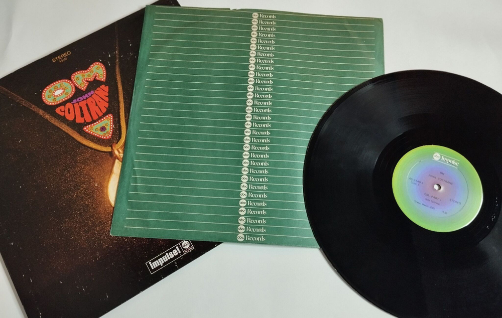 Винтажная виниловая пластинка LP John Coltrane Om (USA 1974)