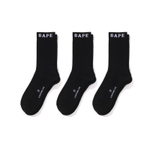 A Bathing Ape Bathing Ape Crew Носки черный