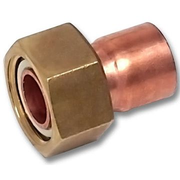 Переходник Sanha 22х3/4" с накидной гайкой медный (5240G медные фитинги под пайку) арт. 15240G2234