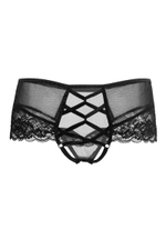 Эротические трусики с имитацией шнуровки Erolanta Cheryl (Размер: 50-52) (Цвет: черный)