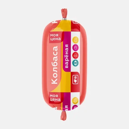 Колбаса Моя цена вареная из мяса птицы 400г