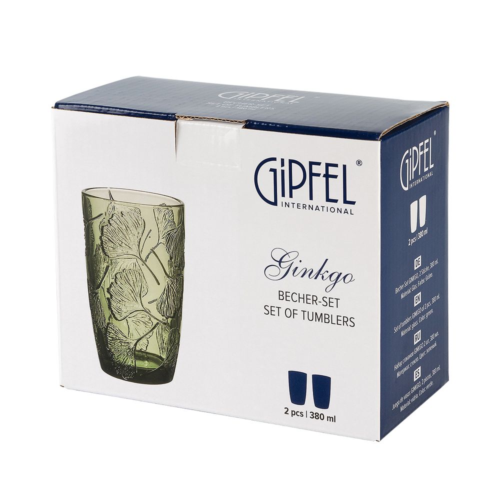 Набор стаканов Gipfel Ginkgo 51179 380 мл 2 предмета