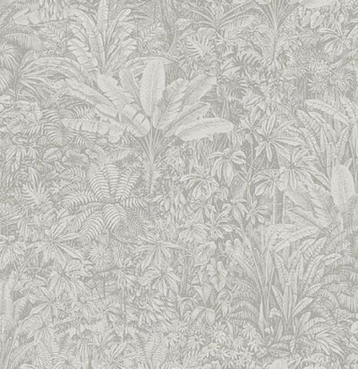 Джунгли в монохромном исполнении. Детальная прорисовка, эффект объемного изображения