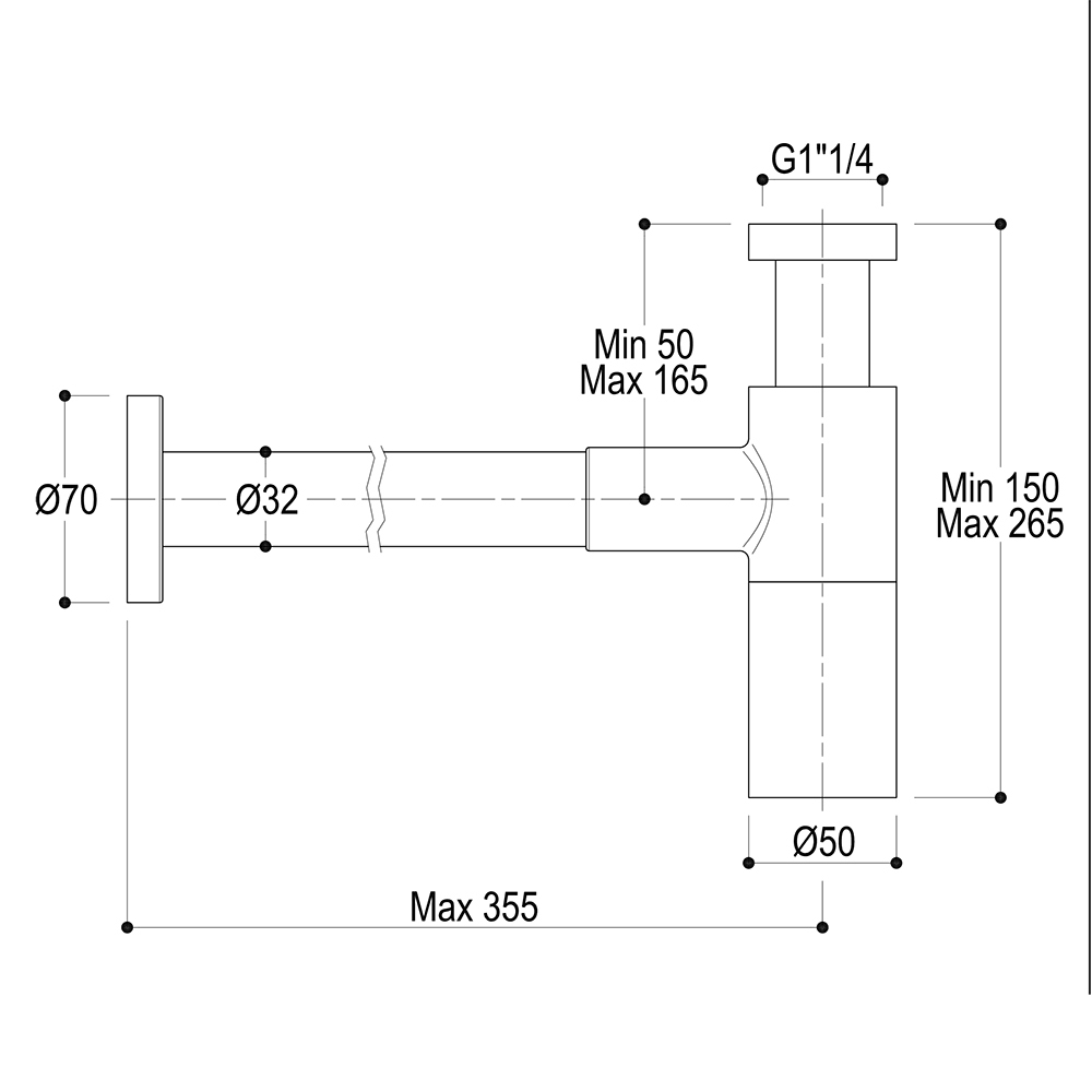 Сифон для раковины Ritmonio Extras, хром RCMB027CRL