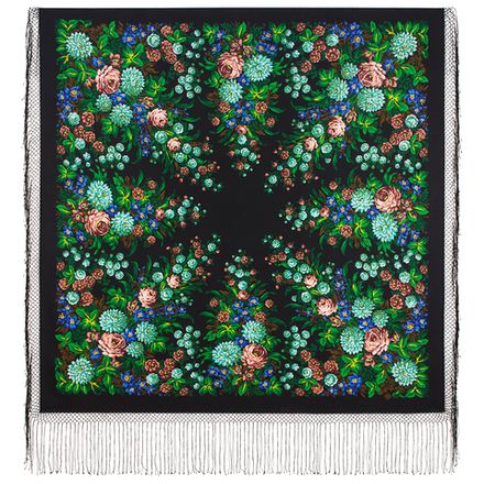 Павловопосадский платок Лунный свет 318-21